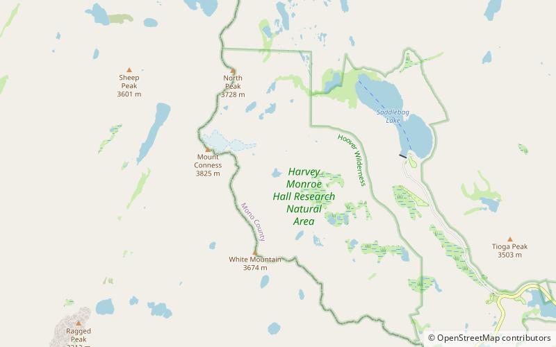 alpine lake hoover wilderness location map