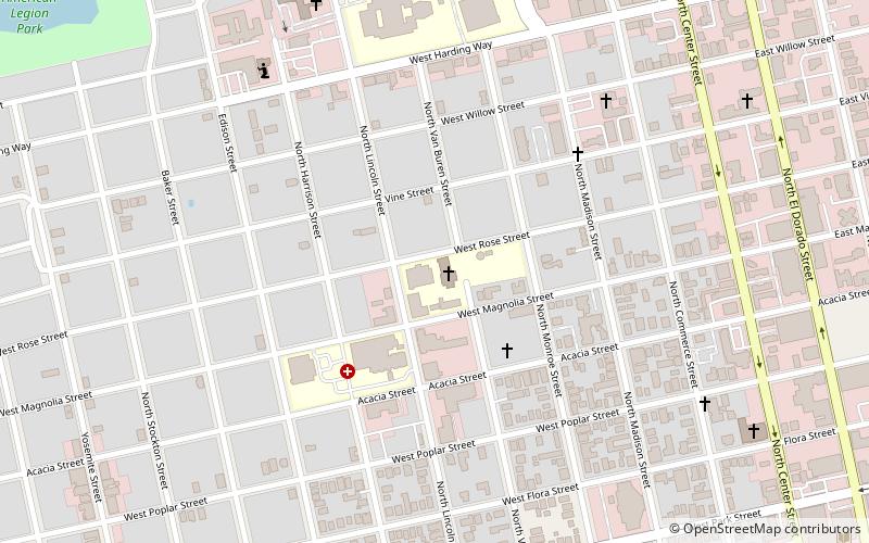 Catedral de la Anunciación de Stockton location map