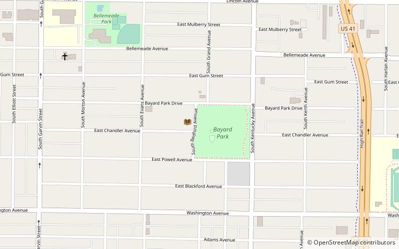 Bayard Park Neighborhood location map