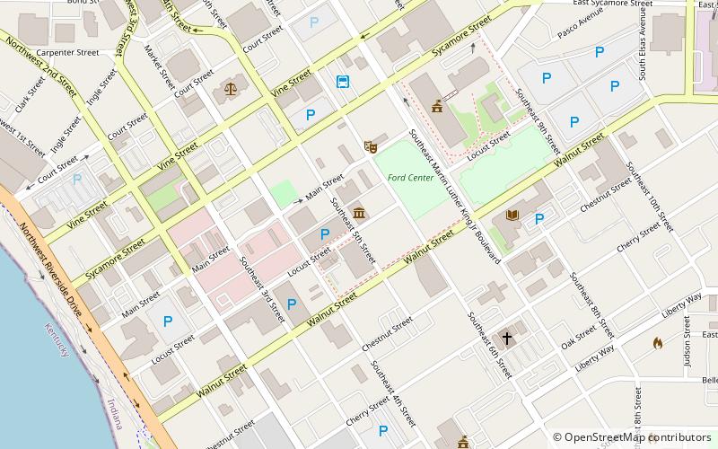 Children's Museum of Evansville location map