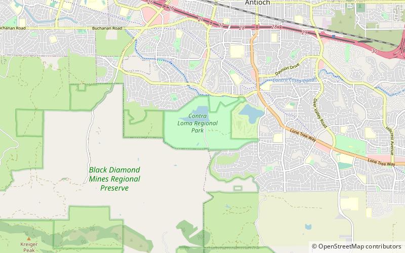 Contra Loma Regional Park location map