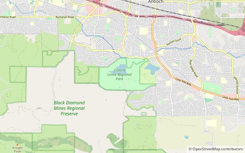 contra loma regional park antioch location map