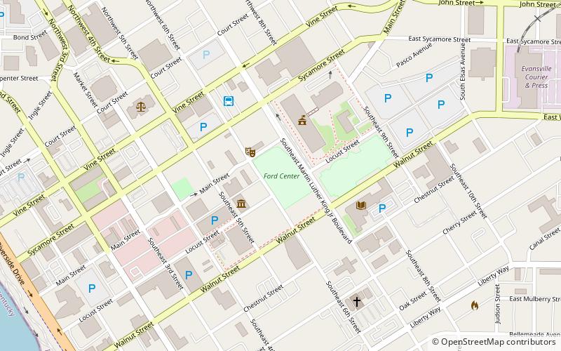 Ford Center location map