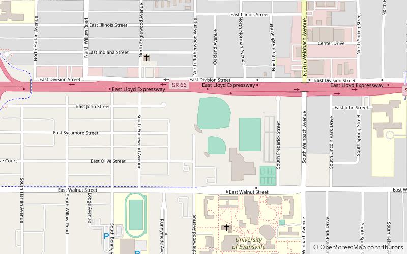 charles h braun stadium evansville location map
