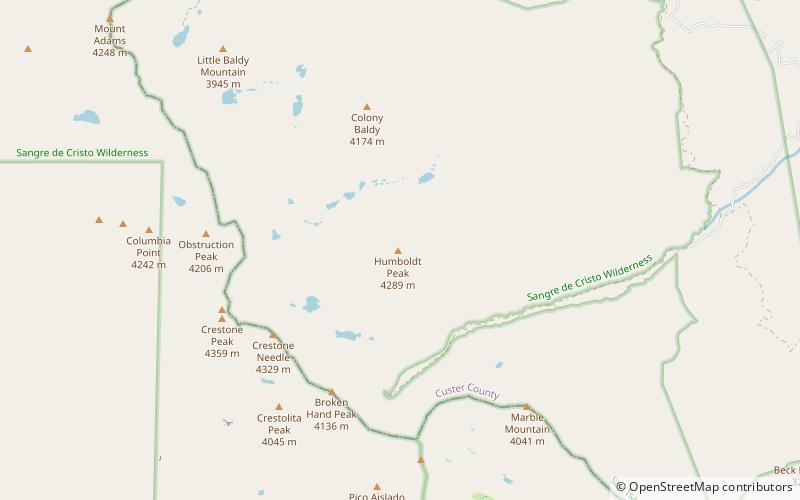 Humboldt Peak location map