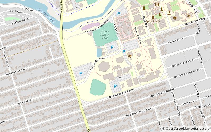 Alex G. Spanos Center location map