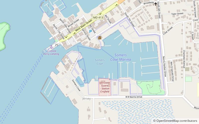 Somers Cove Marina location map