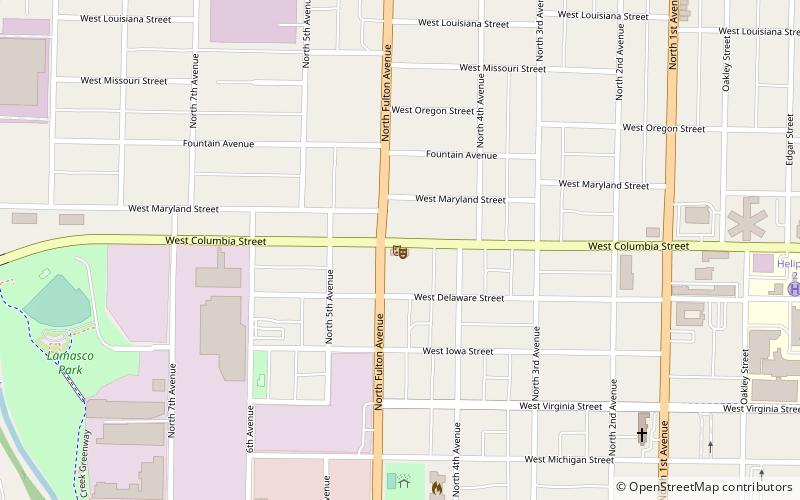 Evansville Civic Theatre location map
