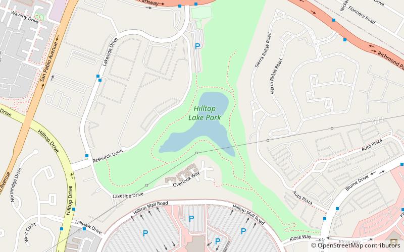 hilltop lake park richmond location map