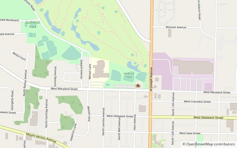 helfrich park evansville location map