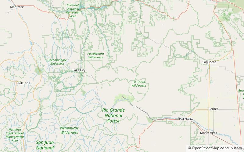 San Luis Peak location map