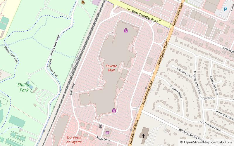 Fayette Mall location map