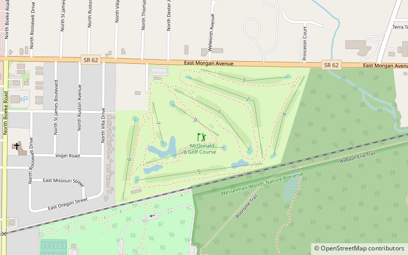 McDonald Golf Course location map