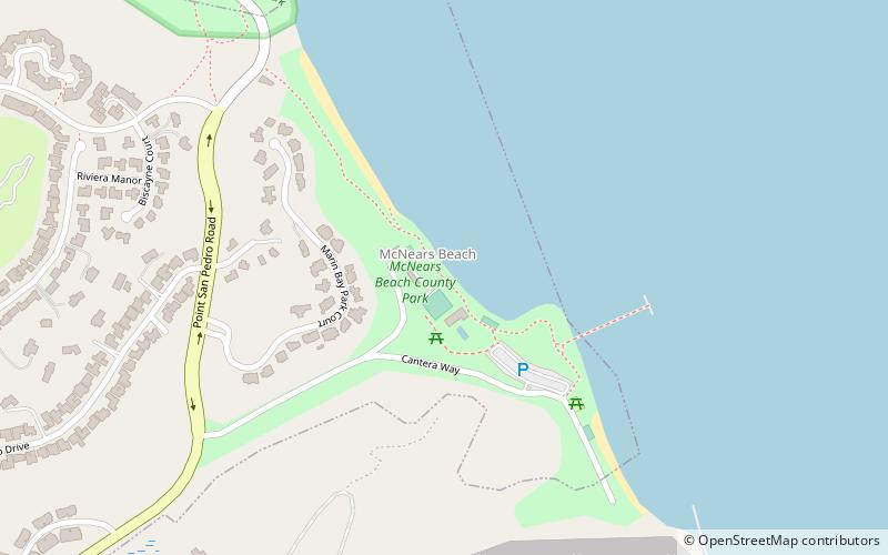McNears Beach location map