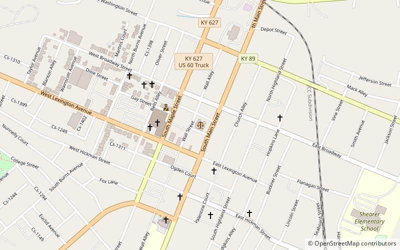 Clark County Court House location map