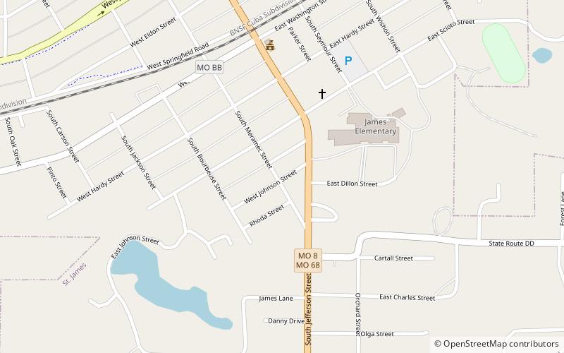 St. James Chapel location map