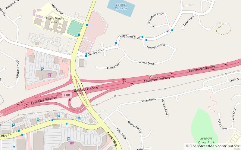 Pinole location map