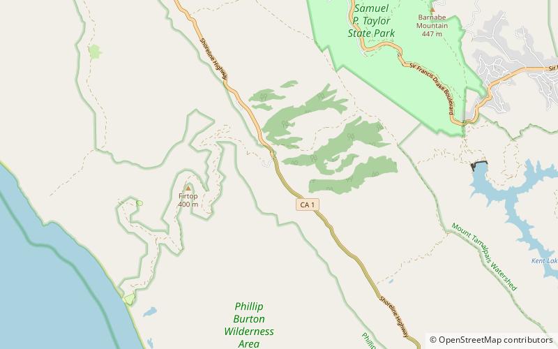 Olema Valley location map