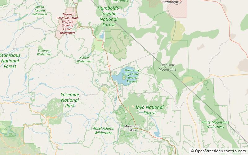 Lago Mono location map