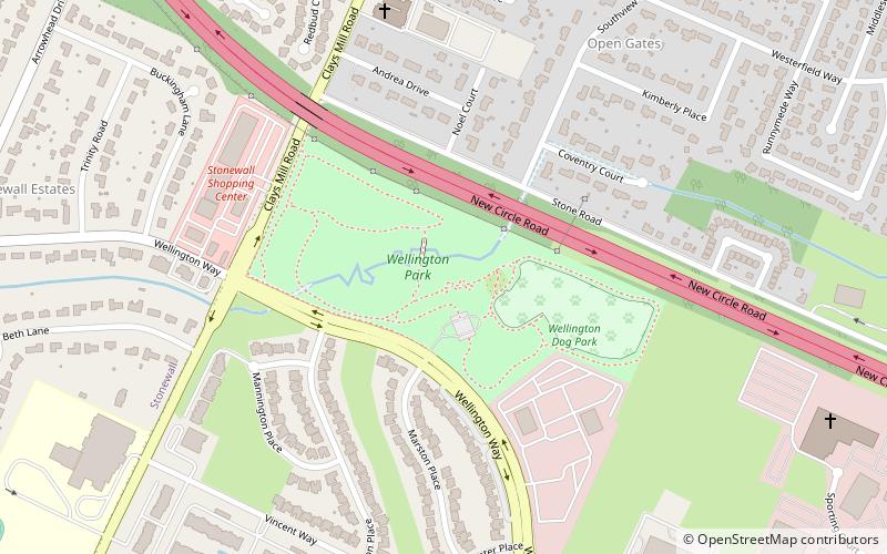 Wellington Dog Park location map