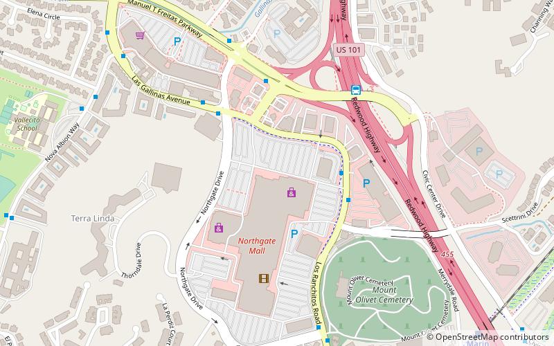 Northgate Mall location map