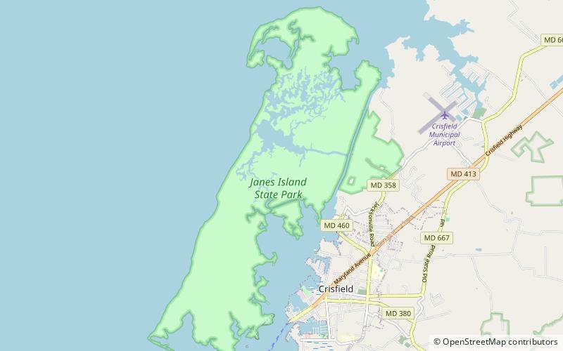Park Stanowy Janes Island location map