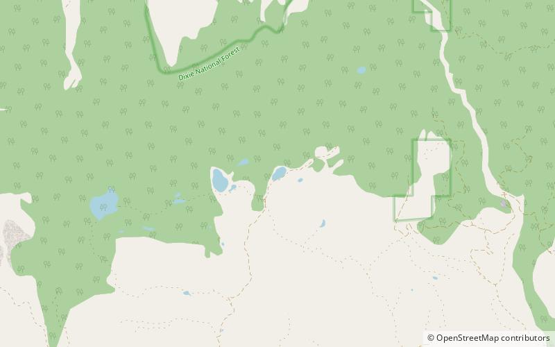 cuddyback lake dixie national forest location map