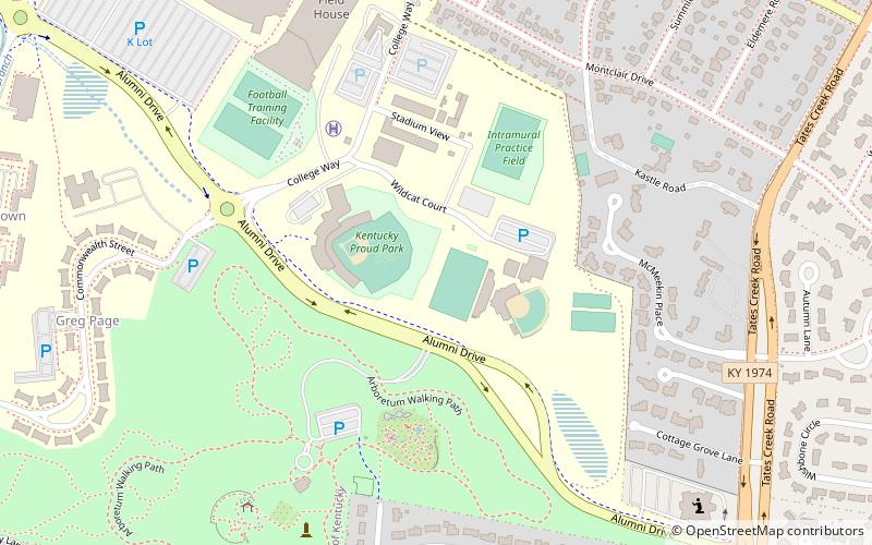 University of Kentucky Soccer Complex location map