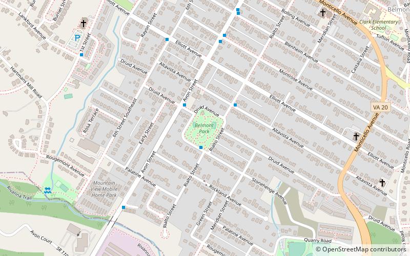 Belmont Park location map