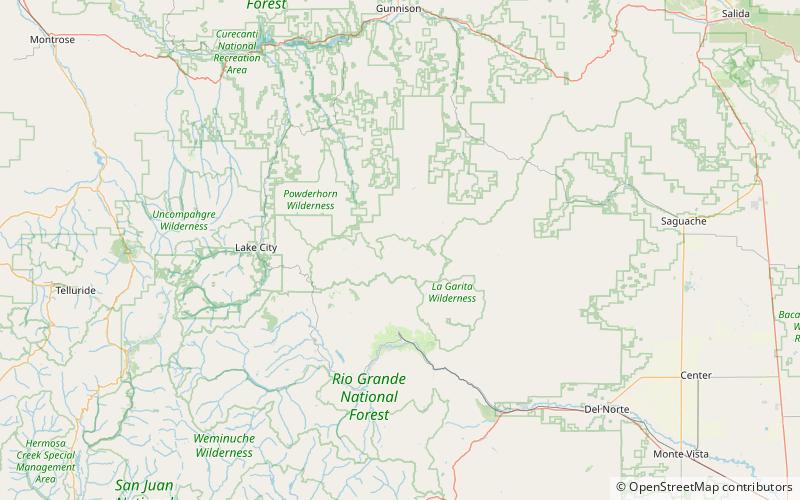 La Garita Mountains location map