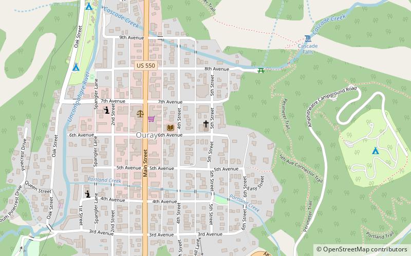 st josephs miners hospital ouray location map