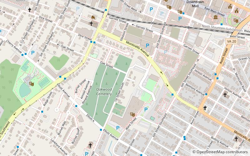 Daughters of Zion Cemetery location map