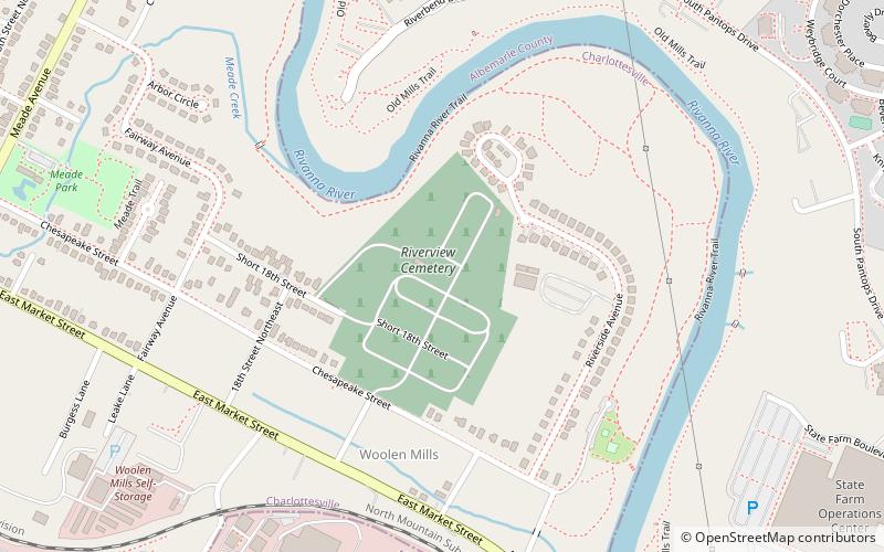 Riverview Cemetery location map