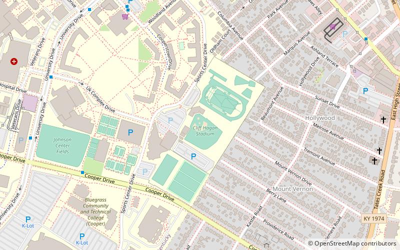 Cliff Hagan Stadium location map