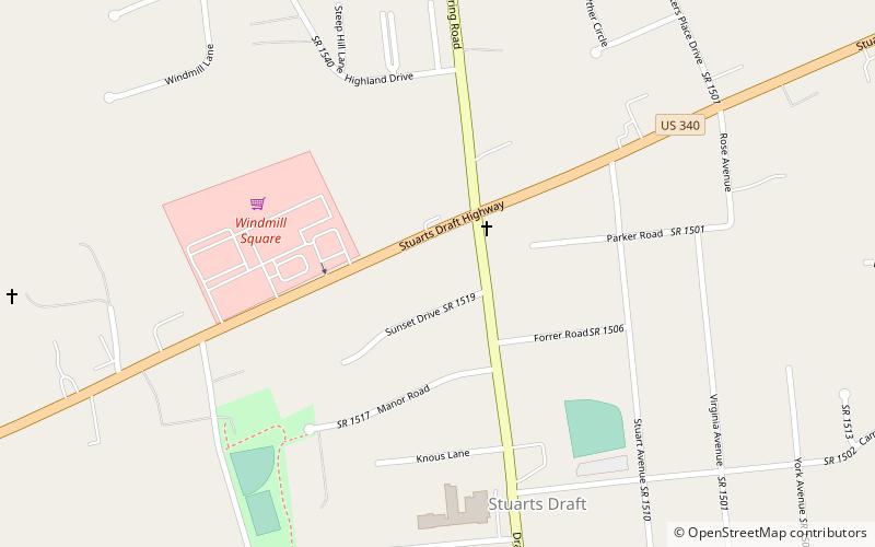 Stuarts Draft location map