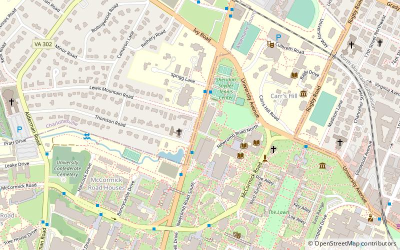 Memorial Gymnasium location map