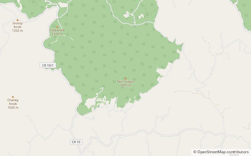 twin sugars monongahela national forest location map