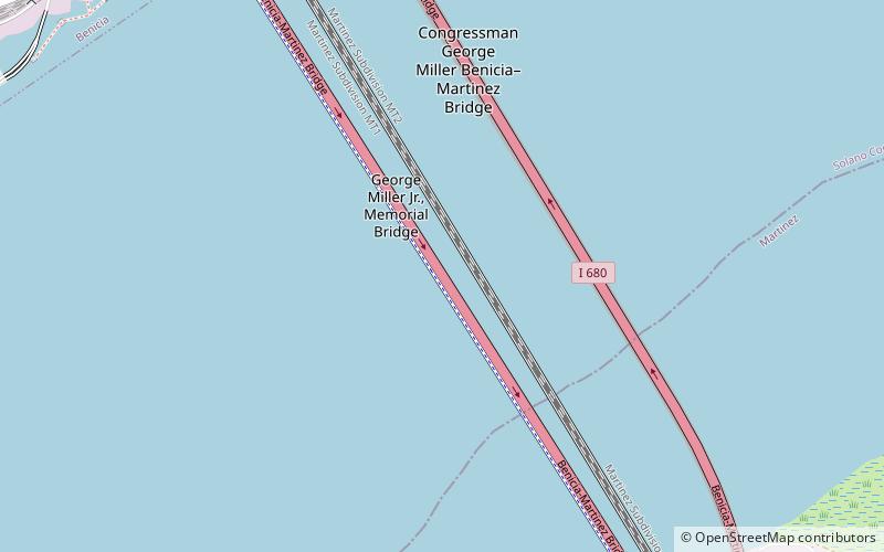 Benicia–Martinez Bridge location map