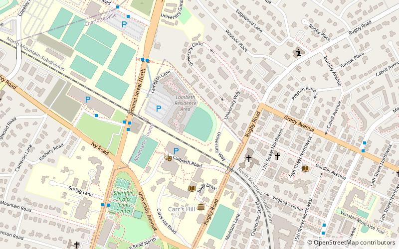 lambeth field charlottesville location map