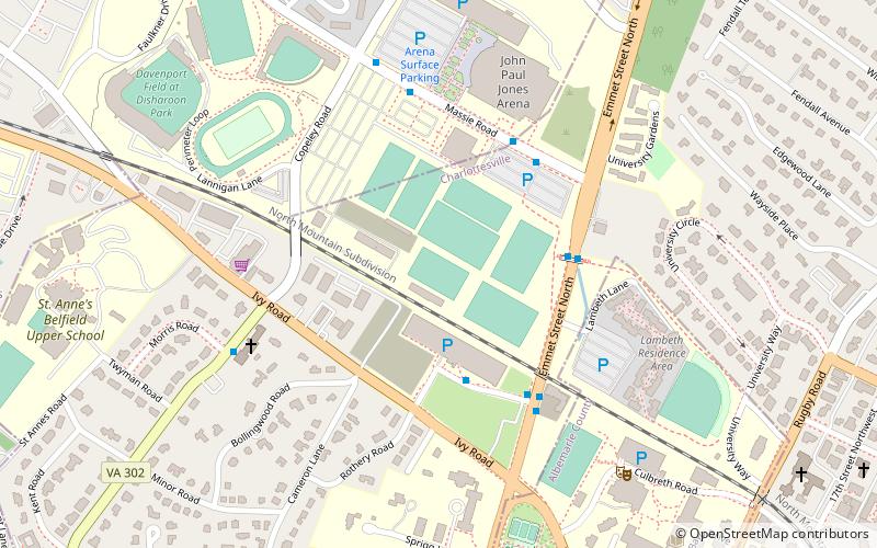 University Hall Turf Field location map