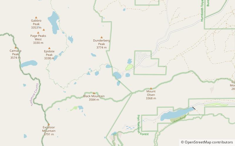 Virginia Lakes location map