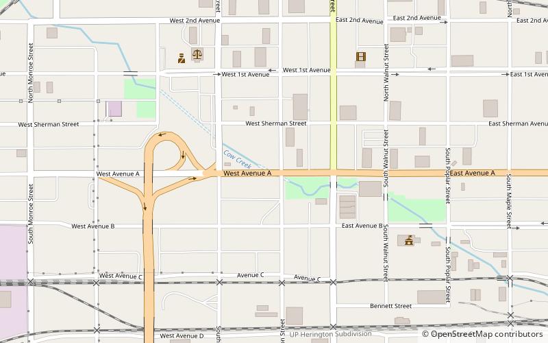 west avenue a hutchinson location map