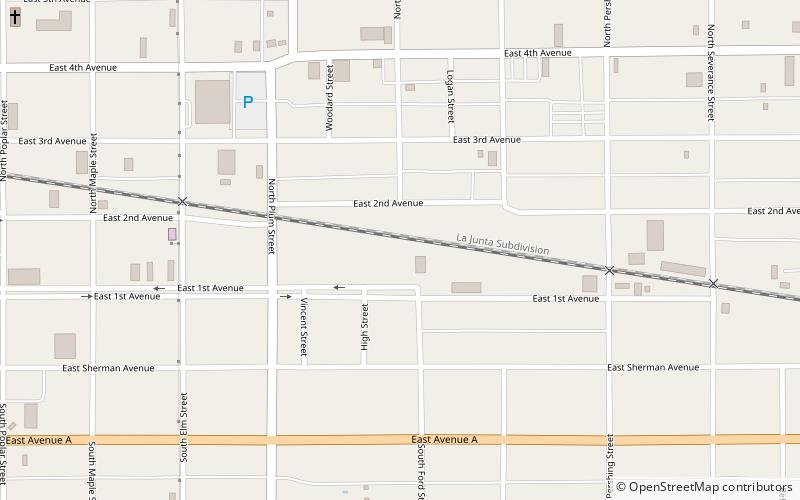 Houston Whiteside Historic District location map