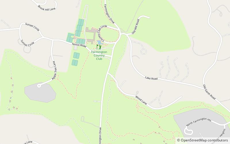 Farmington Country Club location map