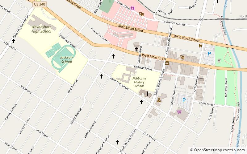 Fishburne Military School location map