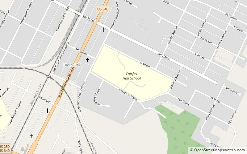 Fairfax Hall location map