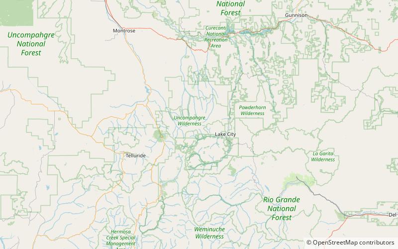 Pic Uncompahgre location map