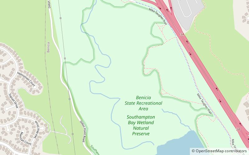 Benicia State Recreation Area location map