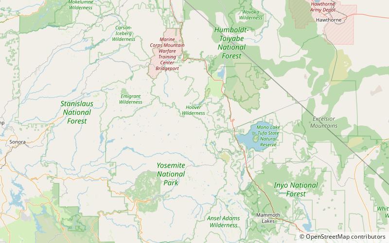 whorl mountain hoover wilderness location map