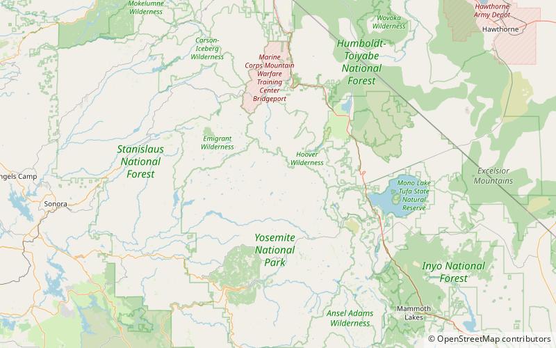 arndt lake parque nacional de yosemite location map